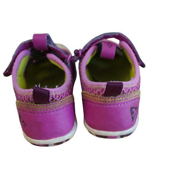 Plae sam-2-0 Toddler Size 6 Fuchsia Sandals With Velcro Straps‎ & Rubber Soles - Picture 7 of 11